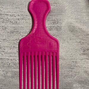 Vintage Hair Lift Pick Comb Pink Plastic Hair Accessory Goody